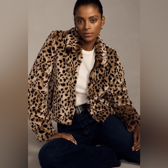 MOTHER Jackets & Blazers - MOTHER The Pony Keg Cheetah Faux-Fur Jacket